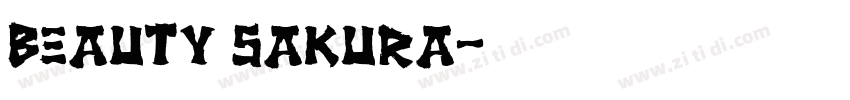 Beauty Sakura字体转换